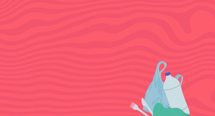 Plastic Challenge litter background