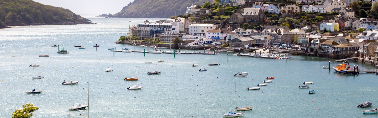 Boats in Salcombe Bay Devon Natasha Ewins
