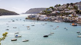 Boats in Salcombe Bay Devon Natasha Ewins