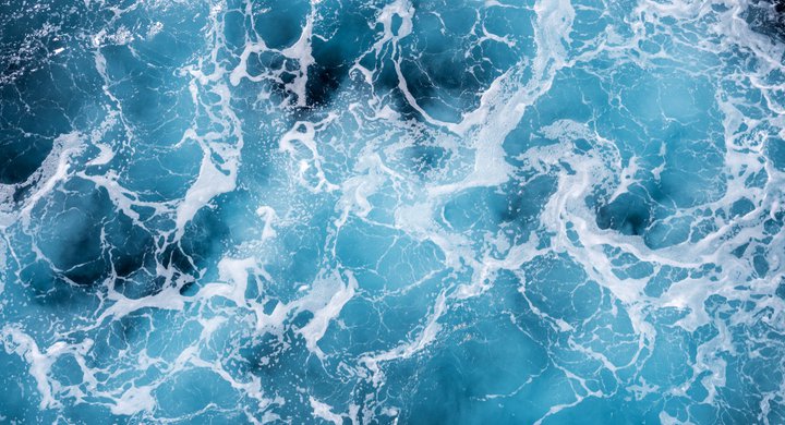 Ocean waves foam birdseye view Sergey Bogomyako