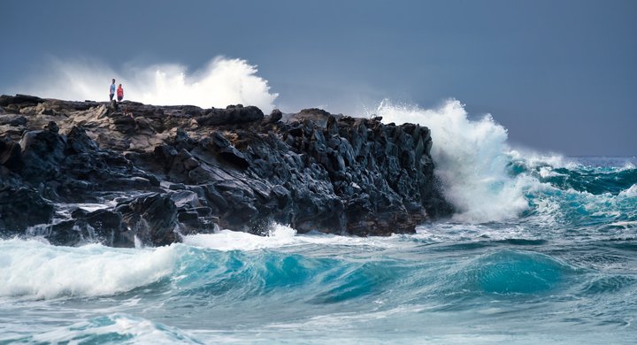 Waves crashing on rocks Paul Buffington