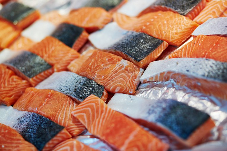 Salmon at farmers market Ekaterina Pokrovsky