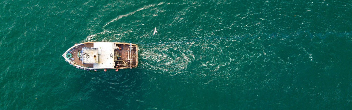 Small fishing trawler off the coast of Ayrshire, Scotland Norrie3699