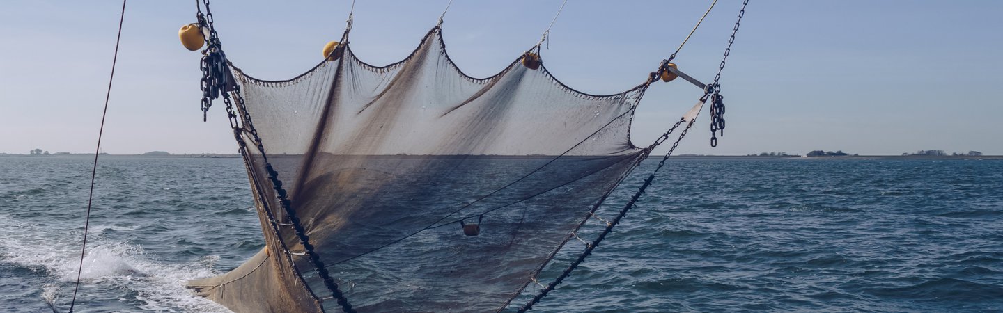 Trawler Net on commercial fishing boat Anney Lier